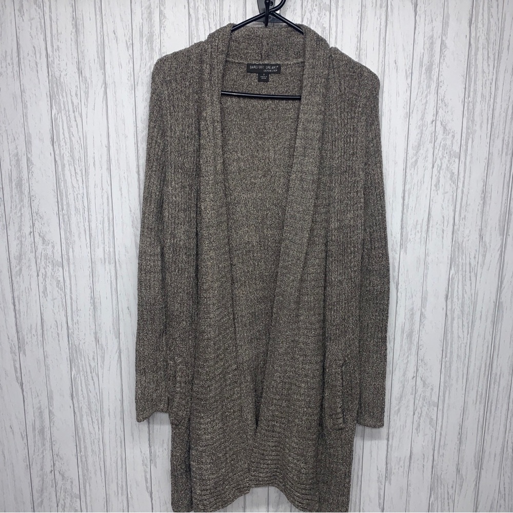 Womens Size S Barefoot Dreams CozyChicLite Cardigan EUC